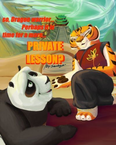 Privado Lección kung fu panda en el progreso