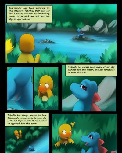 [darkmirage] charmander x totodile (pokemon)