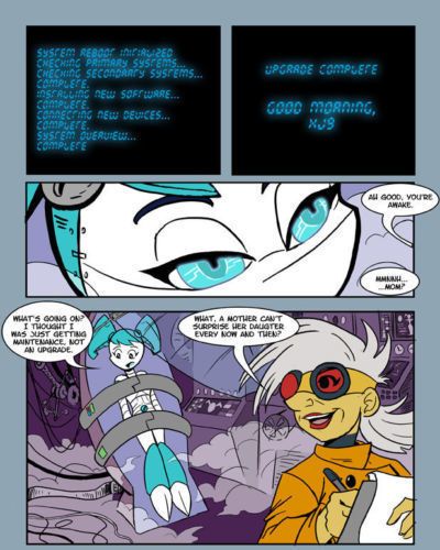 Komiks mój Życie jak A Nastolatek robot