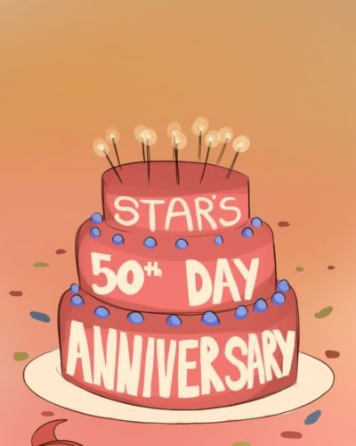 star’s 50th giorno anniversario