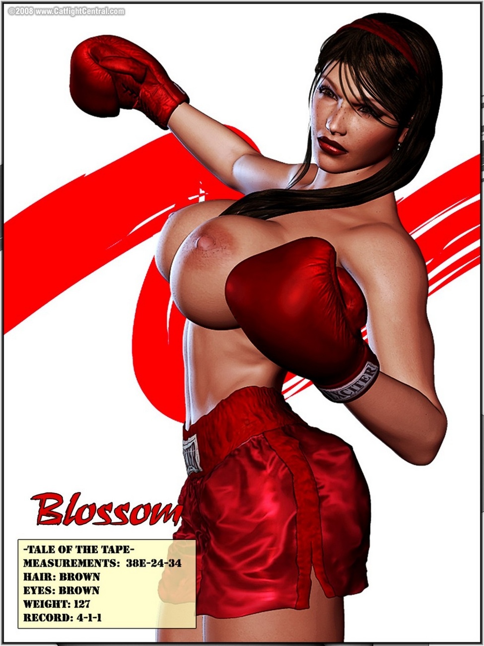 Foxy boks 1 Blossom przeciwko Julie roundch