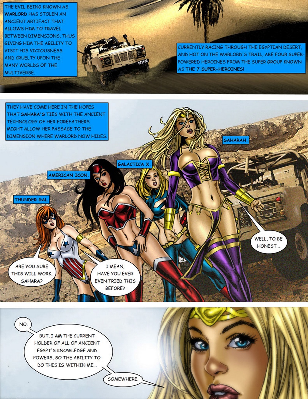 9 die superheldinnen vs Kriegsherr 1