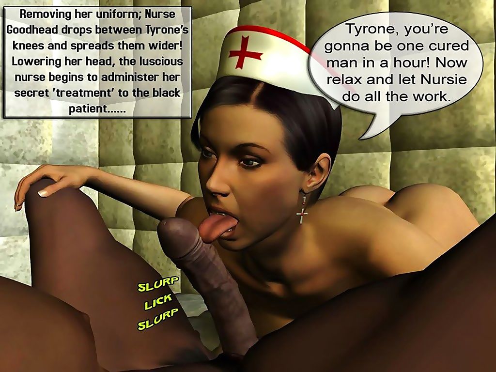 Breasty 护士 诱惑 黑色的 人 一部分 7