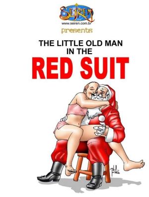 seiren poco viejo hombre en rojo Traje