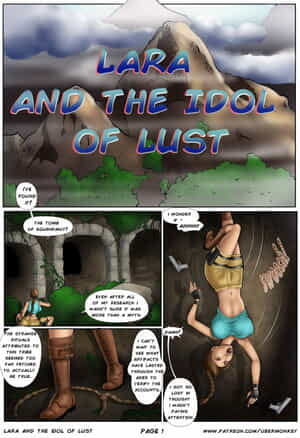 ubermonkey Lara croft en De Idool van Lust