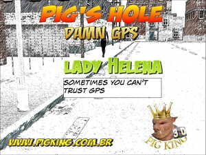Świnia Król pig’s otwór cholera GPS lady Elena