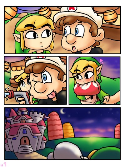 pierwszy pocałunek (legend z zelda,super Mario bros)