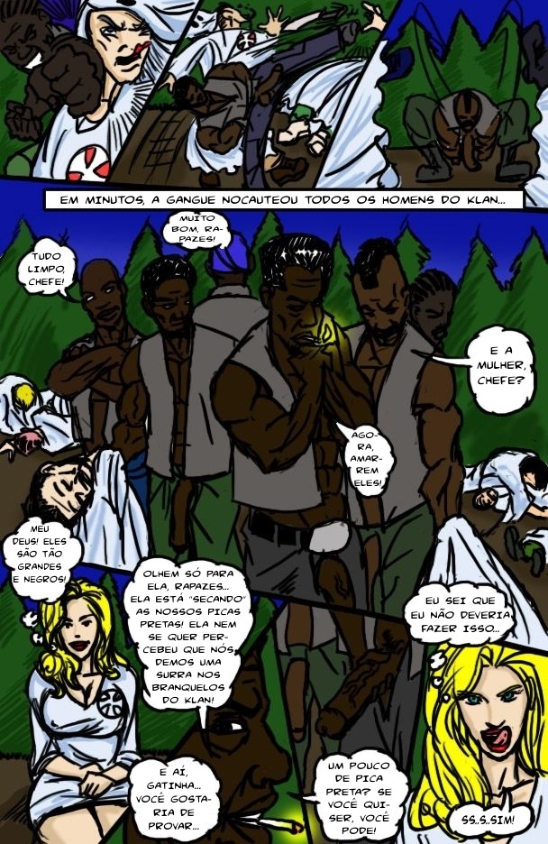 O klan baise illustré interracial