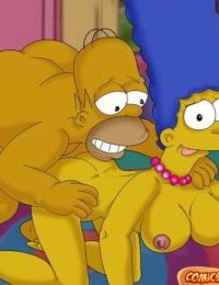The Simpsons- Lustful Homer and Marge