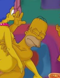 những simpsons Lustful Homer và marge