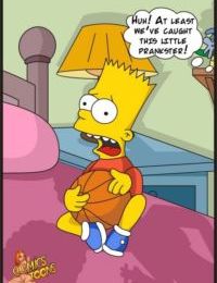 w The simpsons Bart entraped