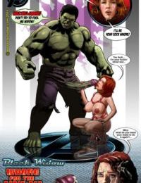 la mancha Negro viuda vs el hulk