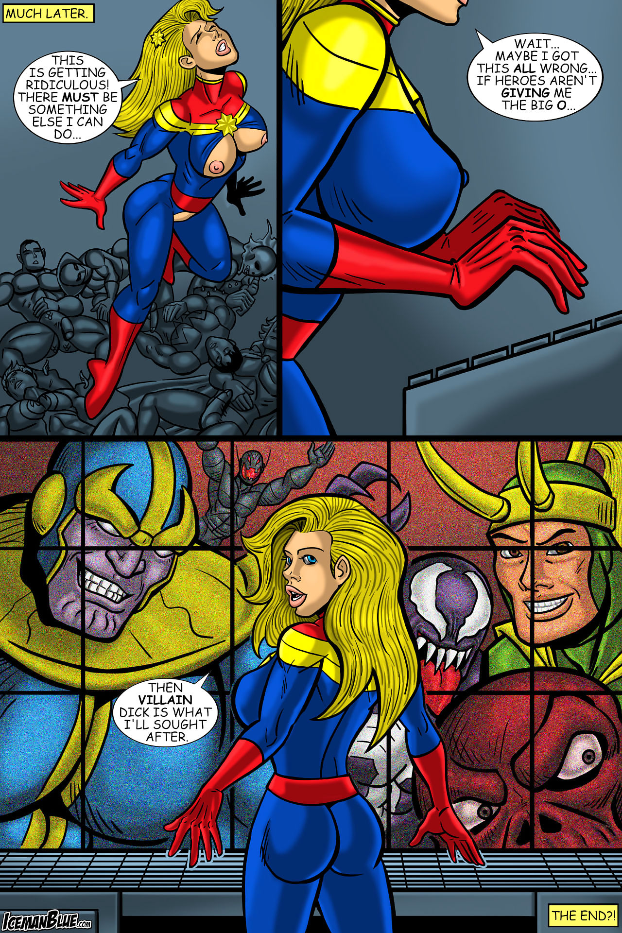 Iceman Niebieski kapitan Marvel