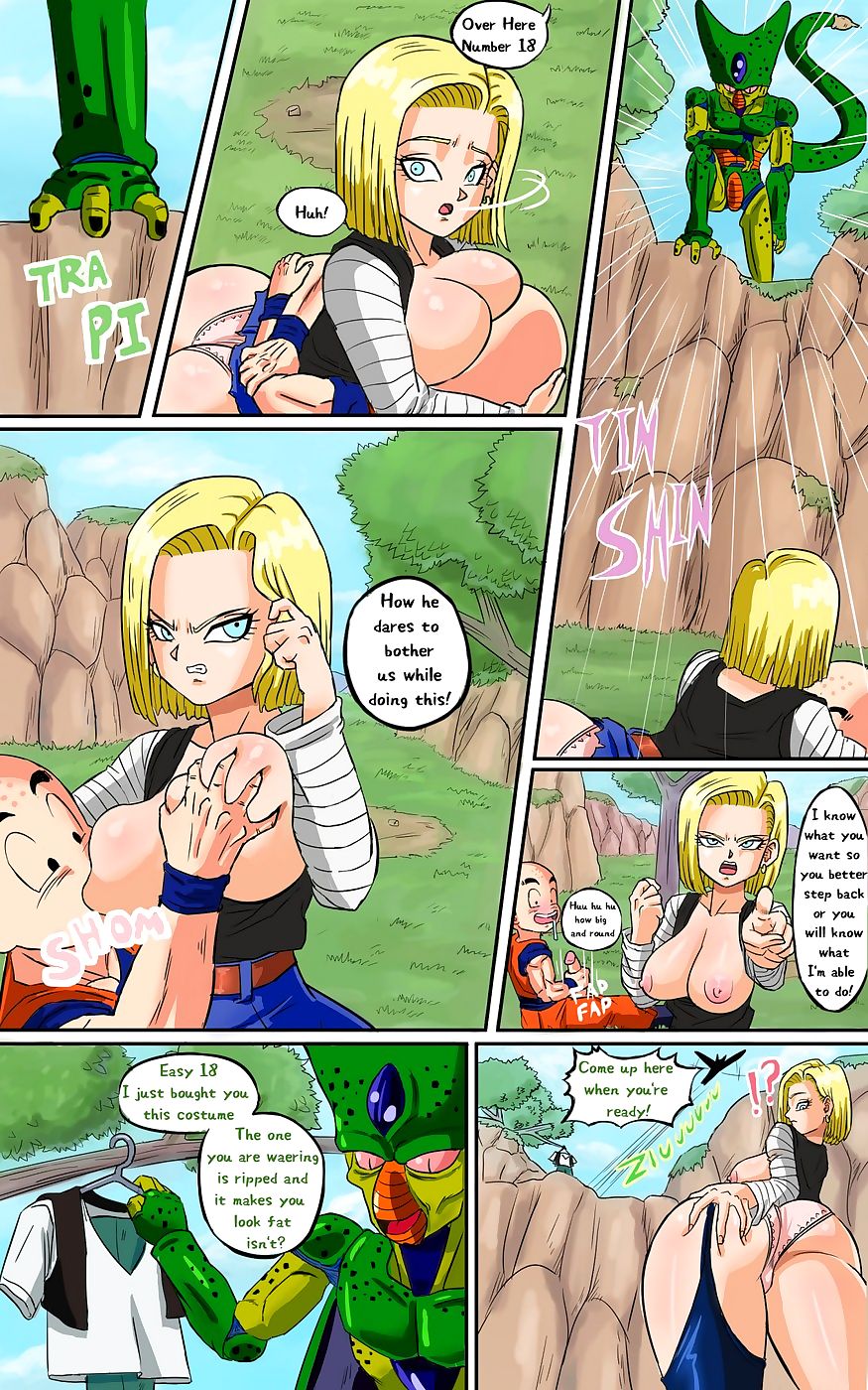 Dragon Ball Z- Android 18 meets Krillin-