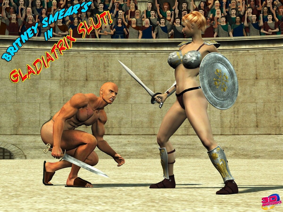 Britney smear’s dans gladiateur salope