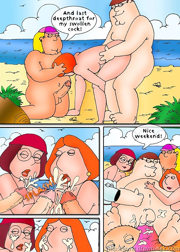 परिवार आदमी – समुद्र तट play,drawn सेक्स