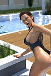 psmike- Poolside Swimsuit Fisting