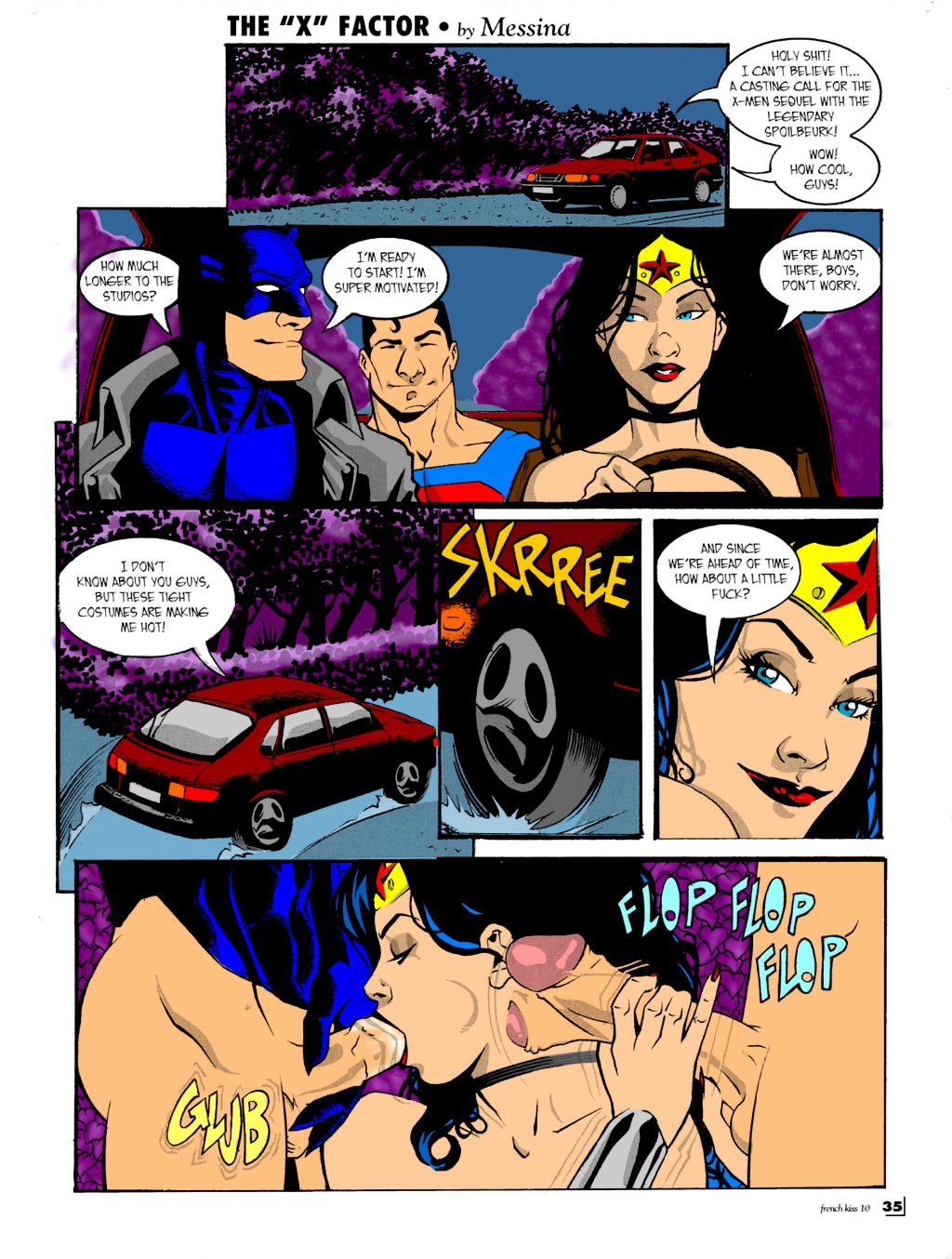 คน x ปัจจั (batman, สงสัย woman, superman)