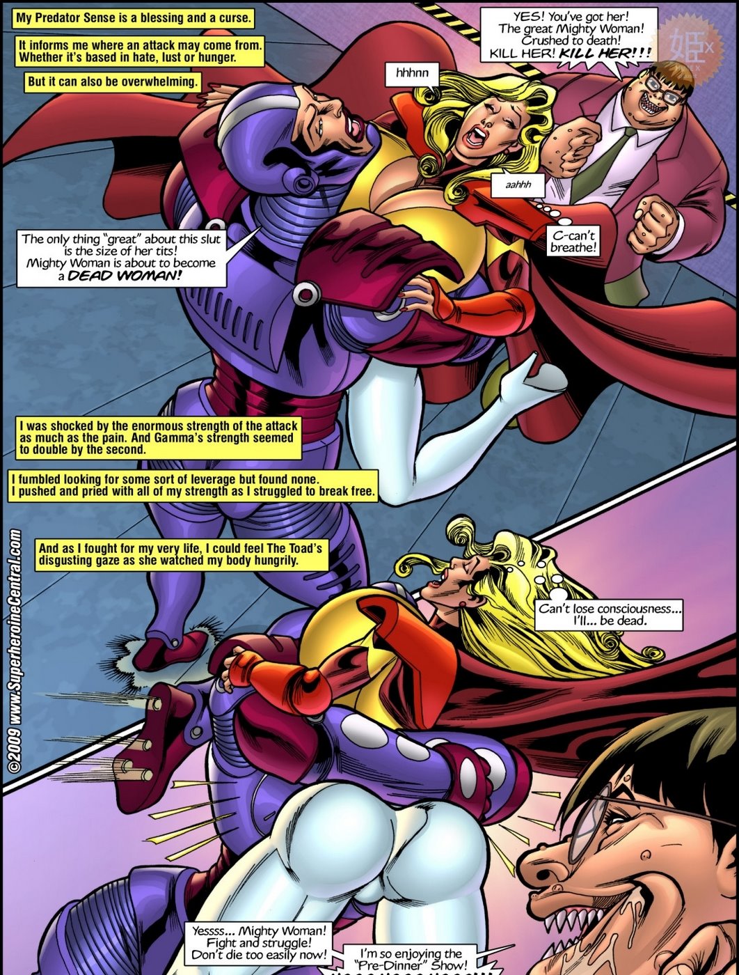 superheroína Central poderoso Vaca Parte 2