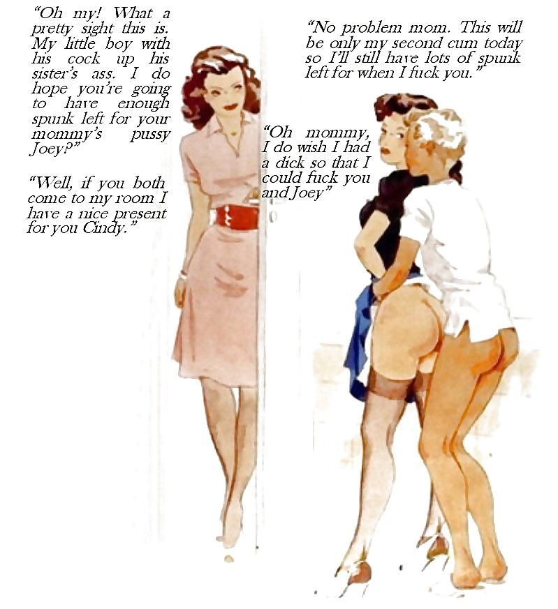Classic Porn Captions - Vintage Art with Incest Captions at XXXComicPorn.Com